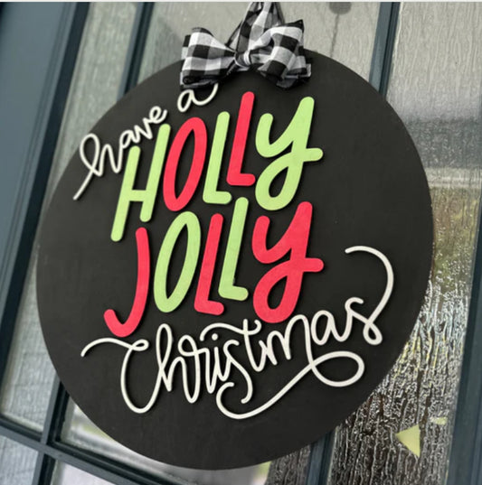 Have a Holly Jolly Christmas Doorhanger