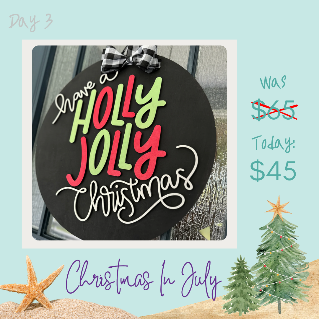 Have a Holly Jolly Christmas Doorhanger